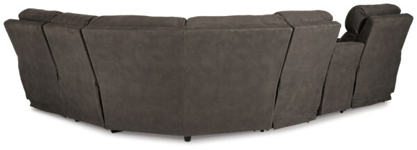 Hoopster - Gunmetal - Zero Wall Power Recliner with Console 6 Pc Sectional - Image 3
