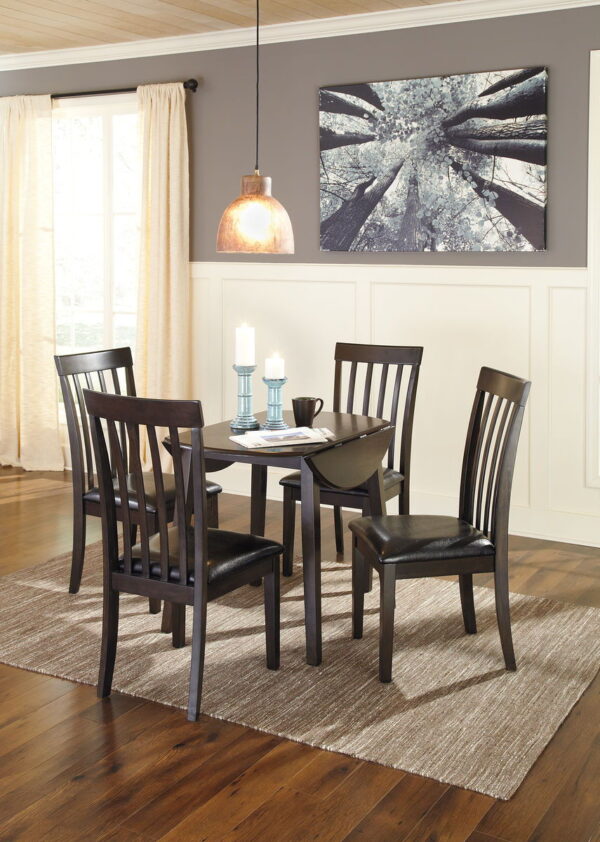 Hammis - Round Dining Drop Leaf Table Set - Image 4