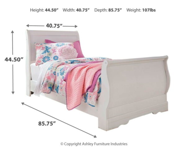 Anarasia - Sleigh Bed - Image 8