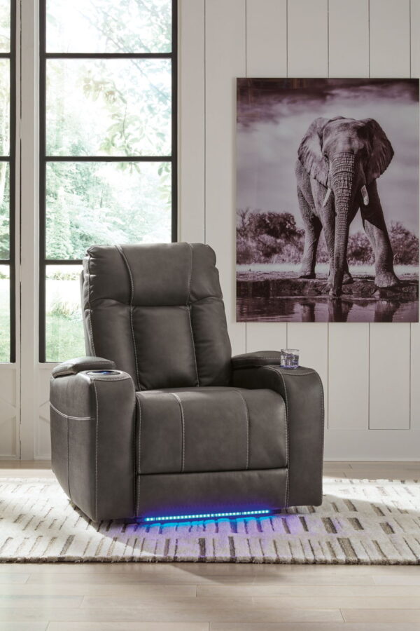 Feazada - Power Recliner With Adj Headrest - Image 7