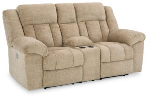 Tip-Off - Power Reclining Loveseat With Console / Adj Headrest