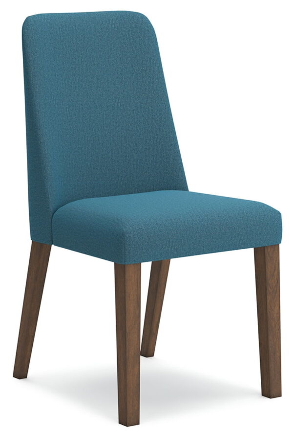 Lyncott - Blue / Brown - Dining Uph Side Chair (Set of 2) - Image 3