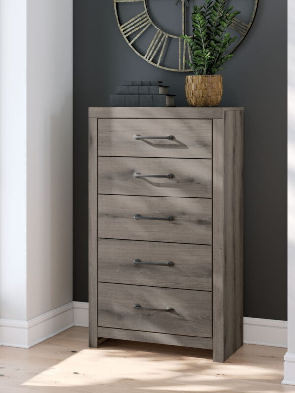 Graystorm - Brown Gray - Five Drawer Chest - Image 2