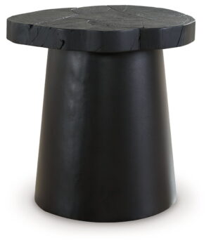 Wimbell - Round End Table - Black