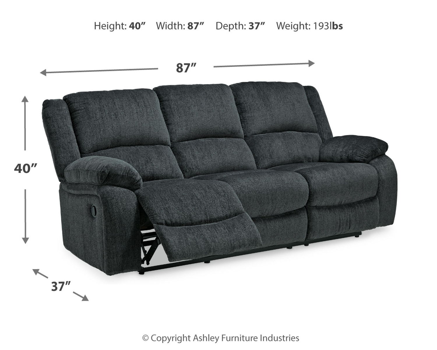 Draycoll - Reclining Sofa - Image 3