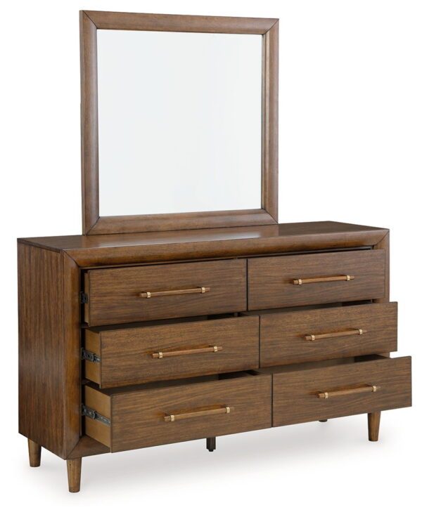 Lyncott - Brown - Dresser And Mirror - Image 3