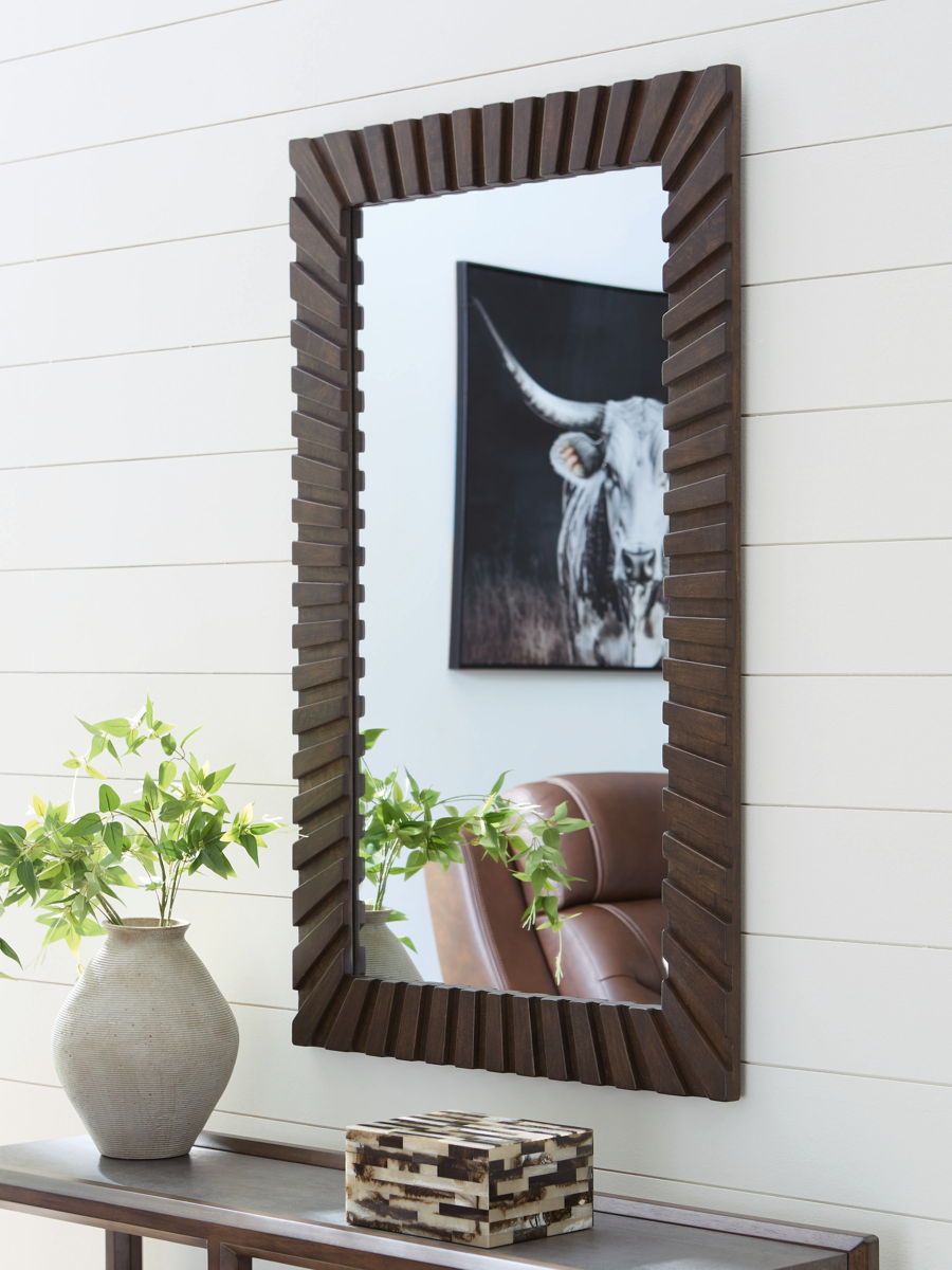 Advin - Accent Mirror - Dark Brown - Image 4
