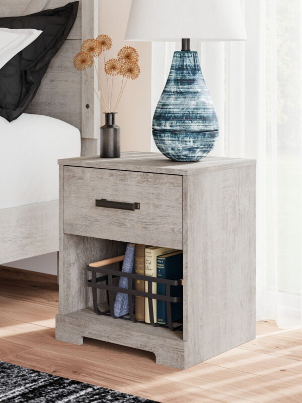 Shawburn - Gray - One Drawer Night Stand - Image 3