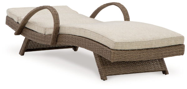Beachcroft - Beige - Chaise Lounge With Cushion - Image 3