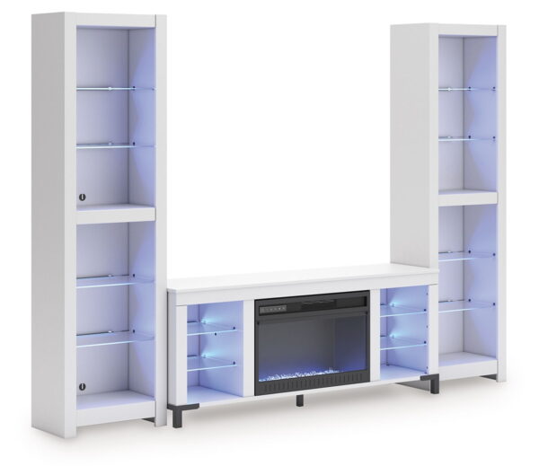 Brollevi - White - 3-Piece Entertainment Center - Image 2