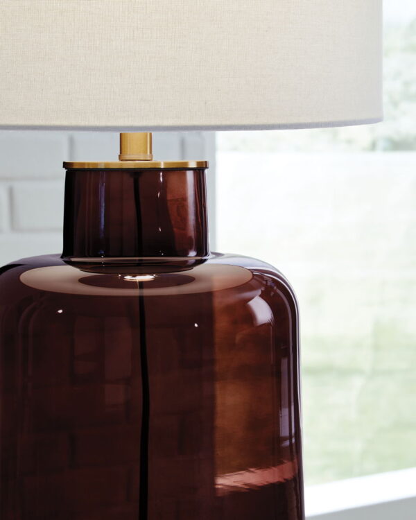 Mette - Brown / Gold Finish - Glass Table Lamp - Image 4