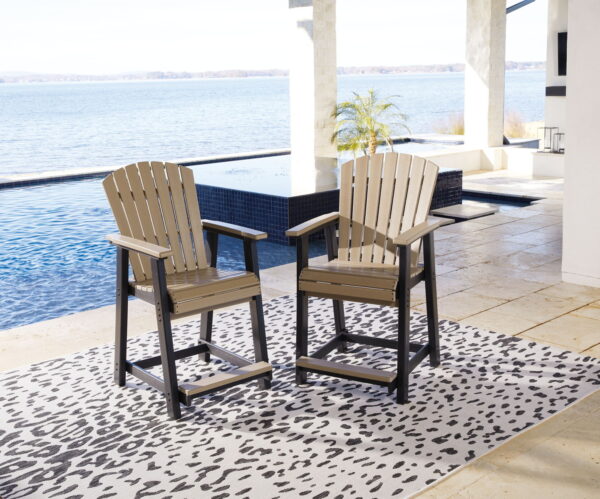 Fairen Trail - Black / Driftwood - 5 Pc. - Counter Dining Set - Image 2