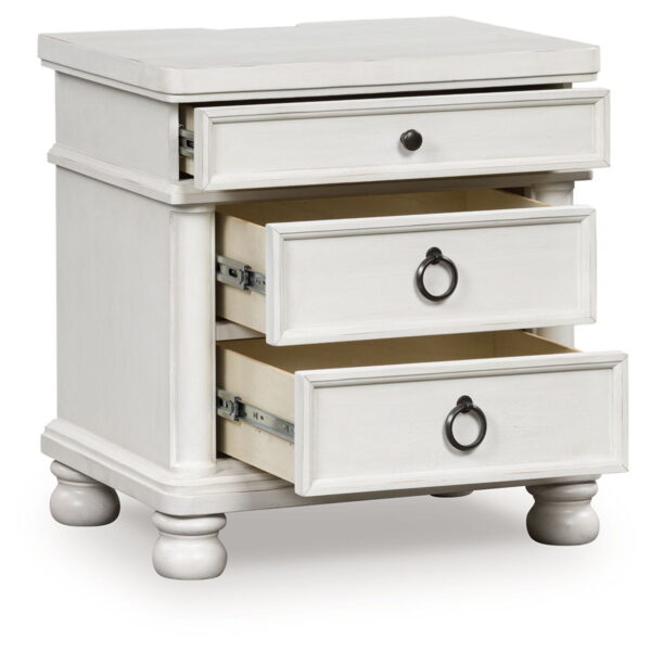 Rowlenstown - Three Drawer Night Stand - Image 6