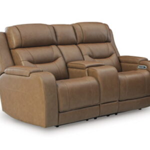 Knightington - Power Reclining Loveseat With Audio Seating
