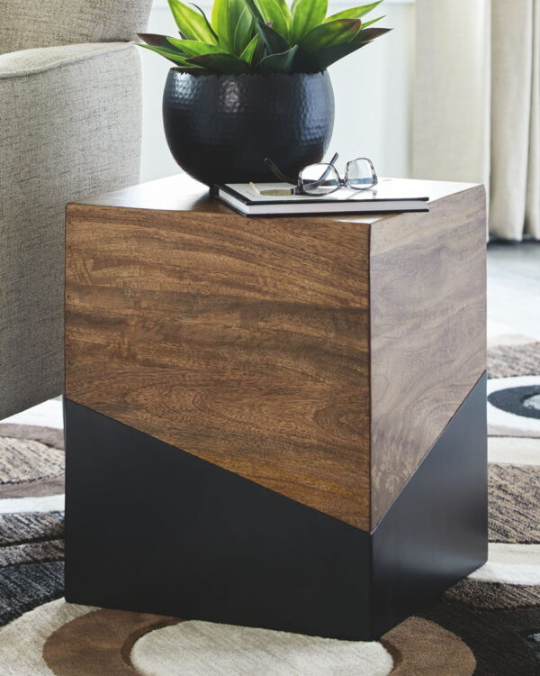 Trailbend - Brown / Gunmetal - Accent Table - Image 4