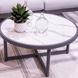 Ocean Beach - Gray - Round Cocktail Table