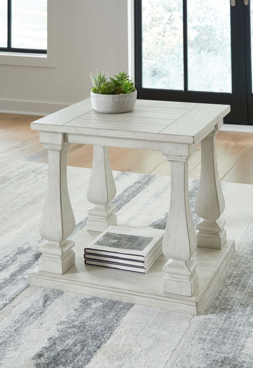 Arlendyne - Rectangular End Table - Antique White - Image 3