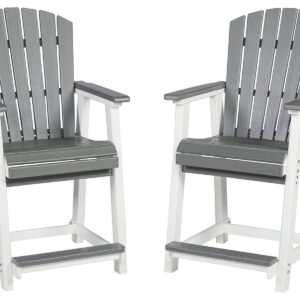 Transville - Gray / White - Barstool (Set of 2)