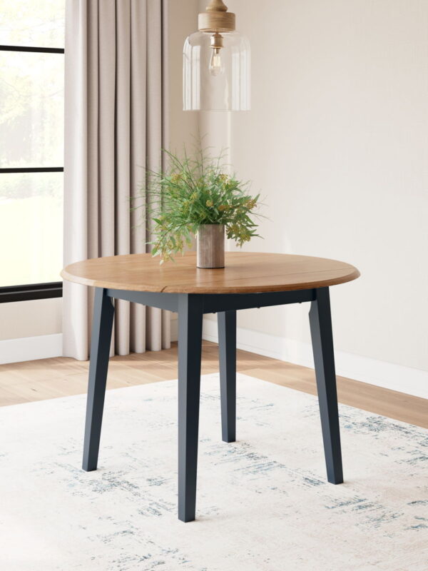 Gesthaven - Round Dining Room Drop Leaf Table - Image 9