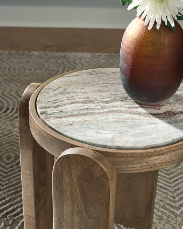 Gavrilley - Gray / White / Brown - Accent Table - Image 4