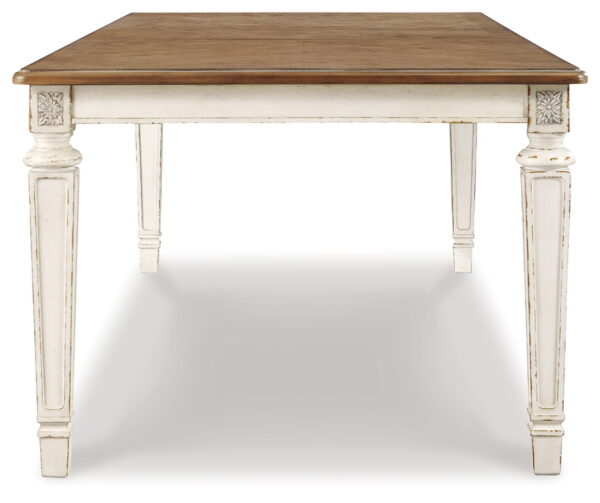Realyn - Chipped White - Rectangular Dining Room Extension Table - Image 4