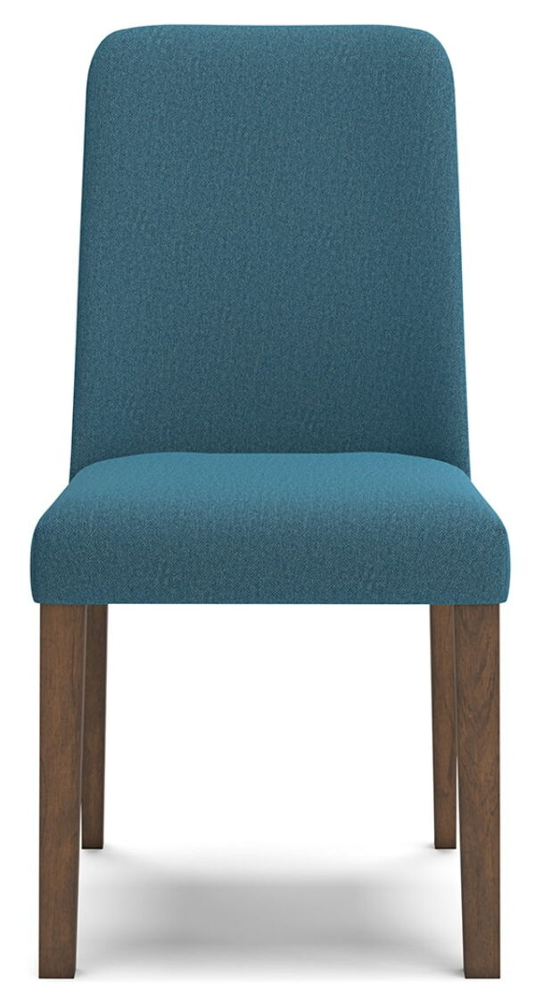 Lyncott - Blue / Brown - Dining Uph Side Chair (Set of 2) - Image 2