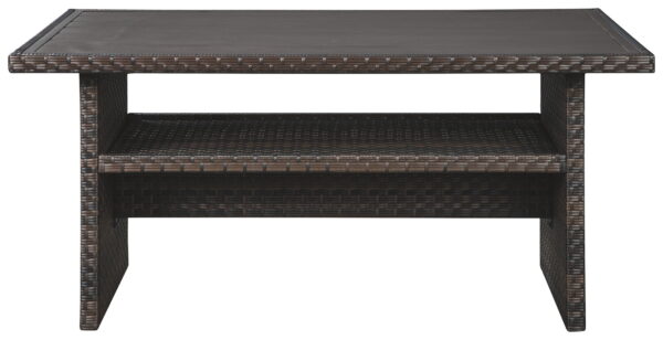 Easy Isle - Dark Brown / Beige - RECT Multi-Use Table - Image 2