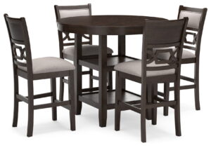 Langwest - Dining Room Counter Table Set (Set of 5) - Brown