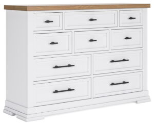 Ashbryn - Dresser - White / Natural