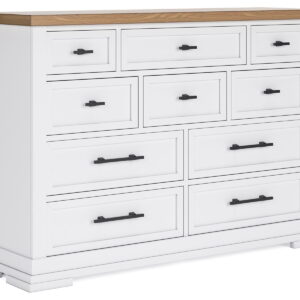 Ashbryn - White / Natural - Dresser