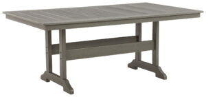 Visola - RECT Dining Table w/Umb OPT - Gray