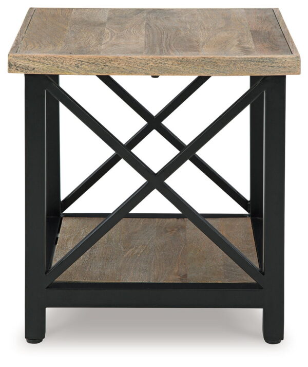 Bristenfort - Brown / Black - Rectangular End Table - Image 2