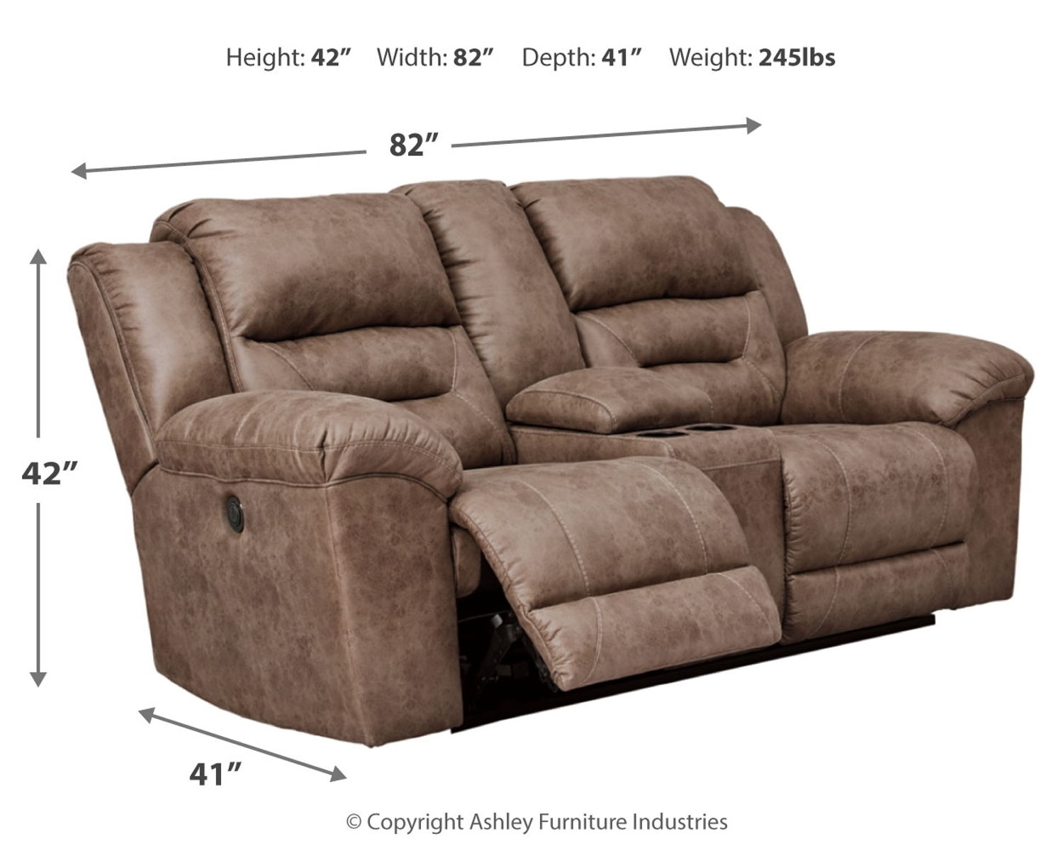 Stoneland - Power Reclining Loveseat - Image 7