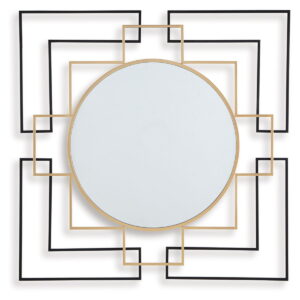 Oceanal - Black / Gold Finish - Accent Mirror