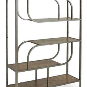 Jaddon - Brown / Antique Silver - Bookcase