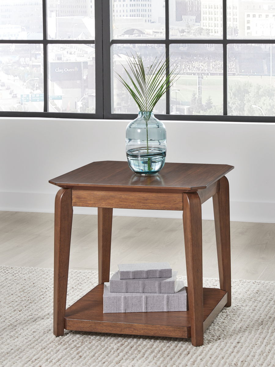 Trenmour - Square End Table - Medium Brown - Image 4
