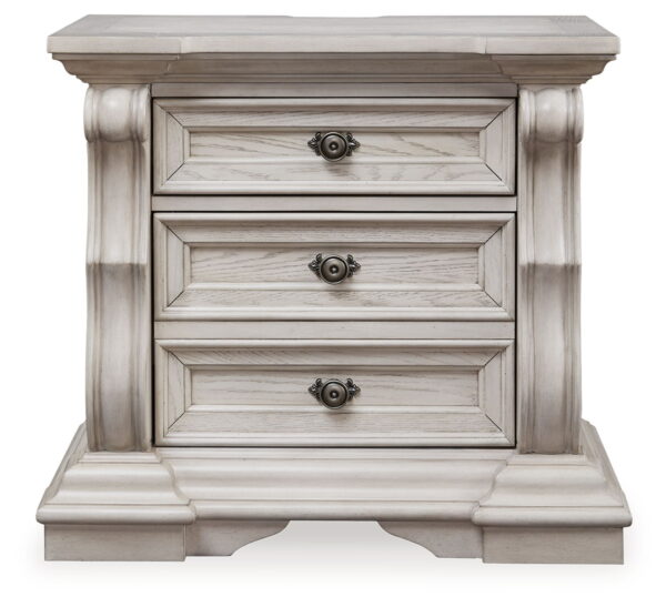 Bruchandi - Antique White - Three Drawer Night Stand - Image 3