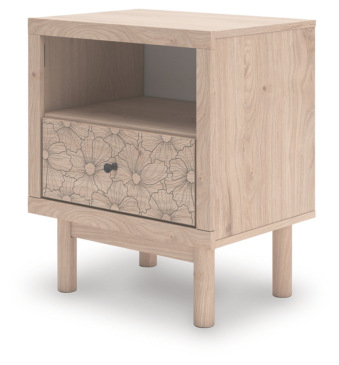 Arloster - One Drawer Night Stand - Tan - Image 4