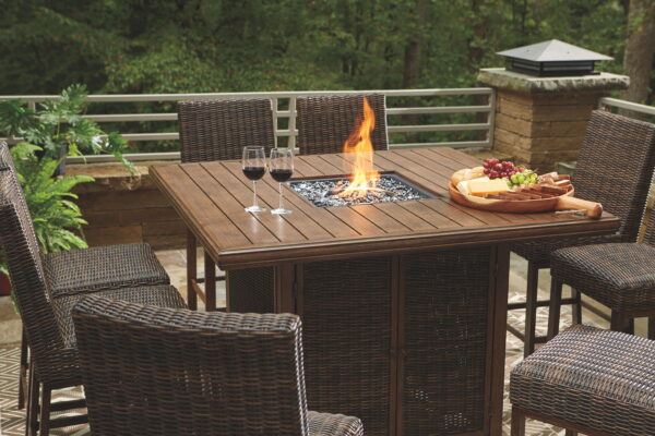 Paradise Trail - Outdoor Fire Pit Table Set - Image 5