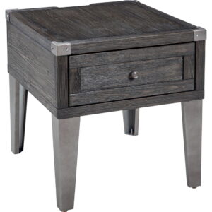 Todoe - Dark Gray - Rectangular End Table