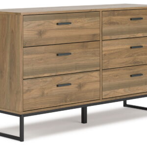 Deanlow - Honey - Six Drawer Dresser
