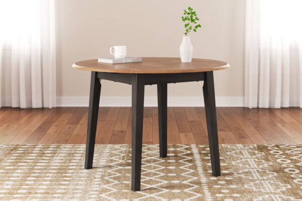Gesthaven - Round Dining Room Drop Leaf Table - Image 12