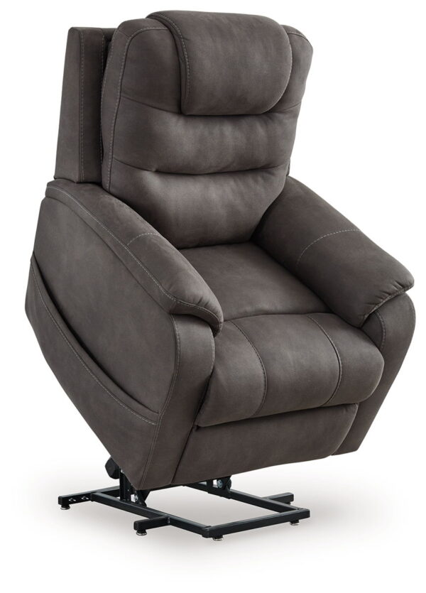 Snowfield - Gunmetal - Power Lift Recliner - Image 4