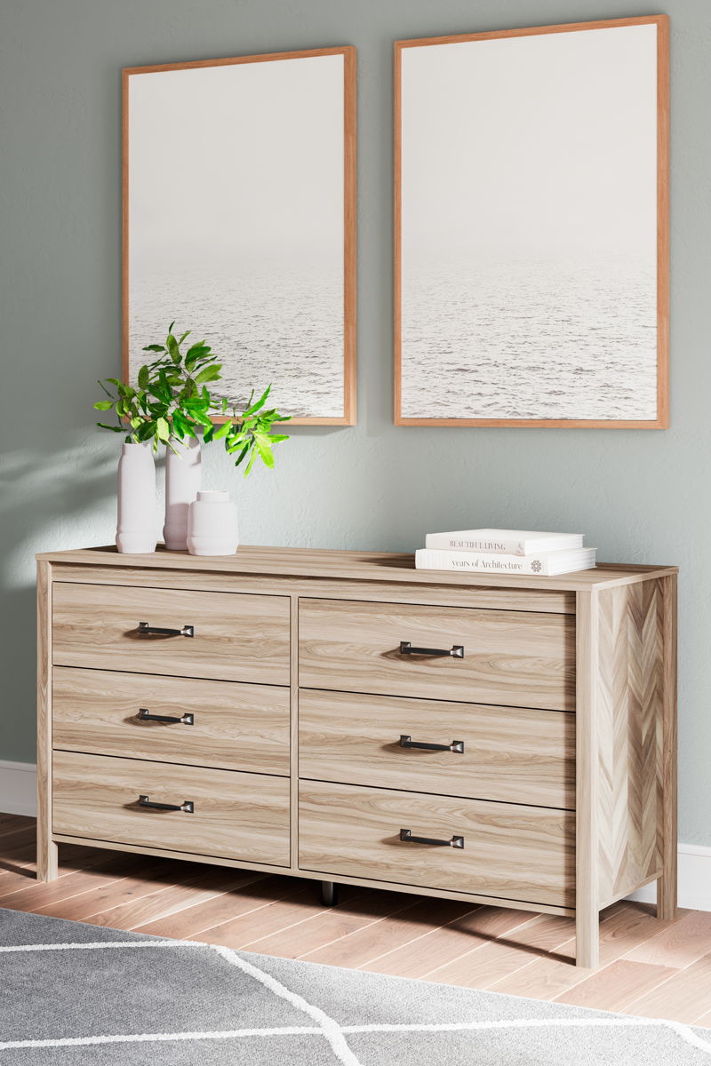 Battelle - Six Drawer Dresser - Tan - Image 3