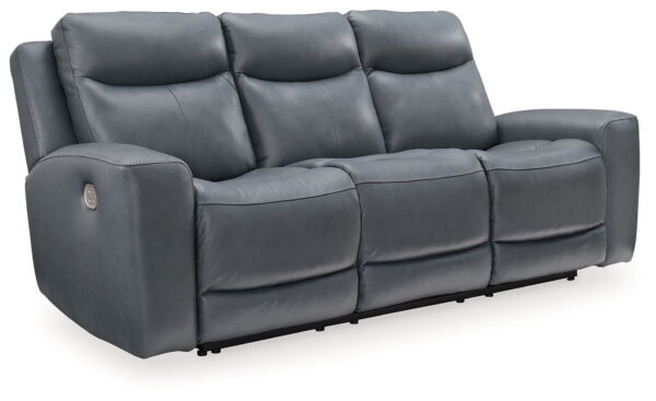 Mindanao - Steel - 2 Pc. - Power Reclining Sofa, Power Reclining Loveseat with Console - Image 2