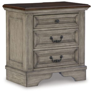 Lodenbay - Antique Gray - Three Drawer Night Stand