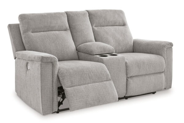 Barnsana - Dbl Power Reclining Loveseat With Console - Image 6