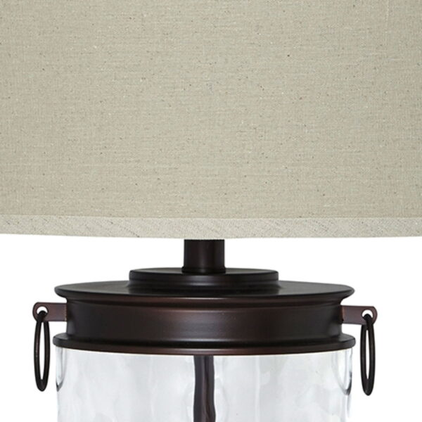 Tailynn - Clear / Bronze Finish - Glass Table Lamp - Image 4