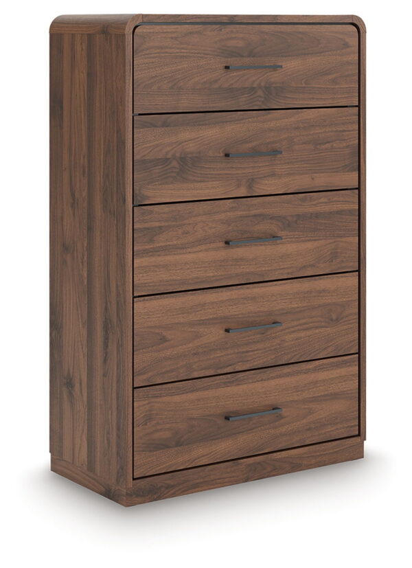 Fortlorn - Walnut Brown - Five Drawer Chest - Image 3