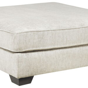 Rawcliffe - Parchment - Oversized Accent Ottoman